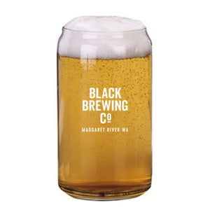 Black Brewing Co Beer Can Glass